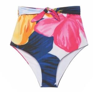 Mara Hoffman Multicolor Printed Carla Bikini Bottom High Rise Size XL $170